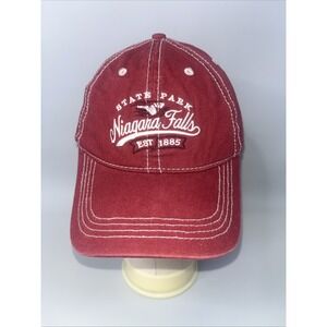 Niagra Falls State Park Red‎ Embroidered Adjustable Strap Back Hat Cap